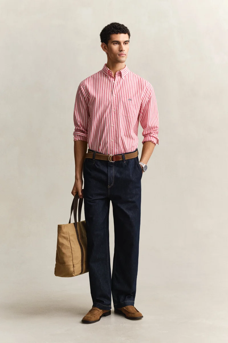 غانت Regular Classic Poplin Stripe Shirt